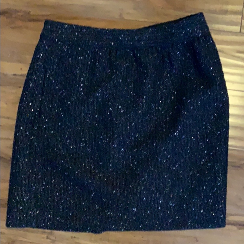 Black sparkly mini skirt